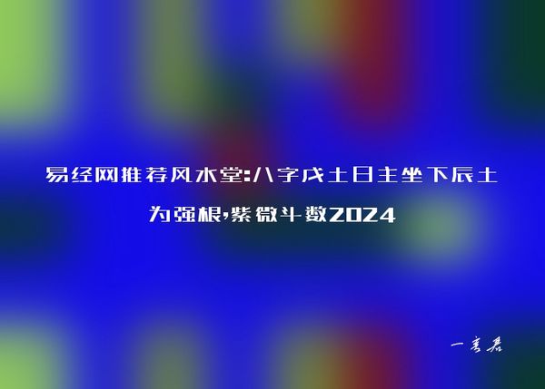 易经网推荐风水堂:八字戊土日主坐下辰土为强根,紫微斗数2024