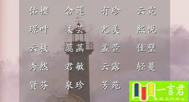 姓时的女孩名字（为气质清雅的女孩，从诗词中取一个广结良缘的名字）